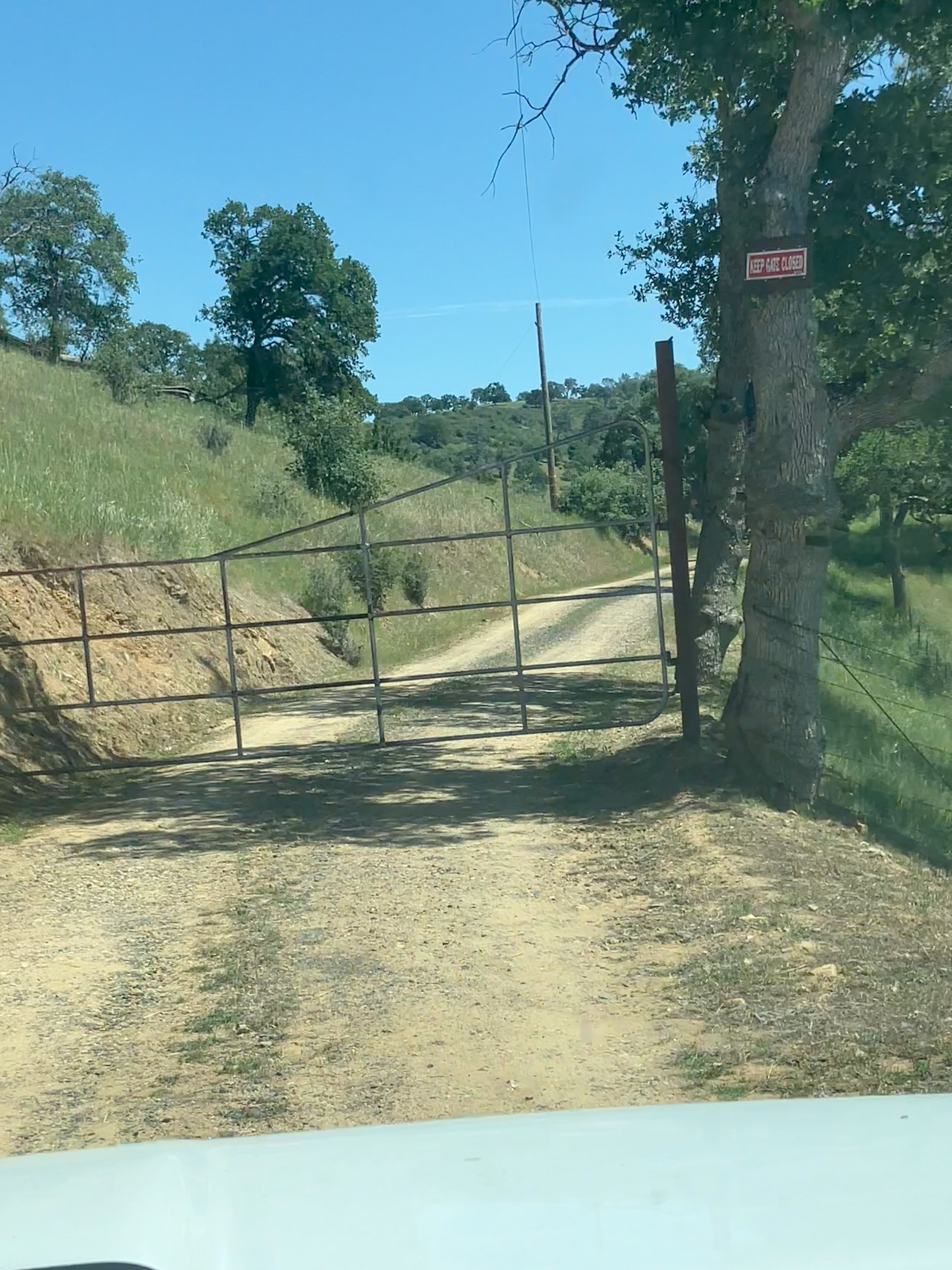 Cattle guard on Schilling Road