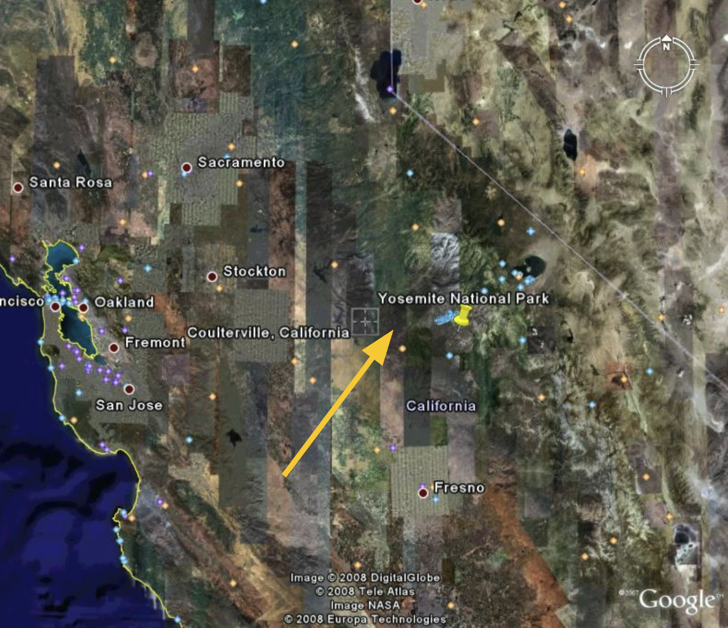 Map to Lucky Star Ranch