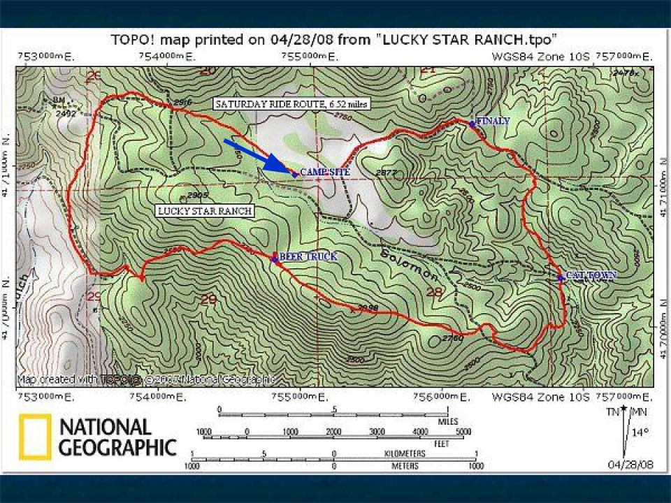 Ranch topography map